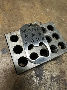 Maga Dog Tag Bottle Opener / Keychain